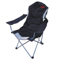 Tramp кресло с регулируемым наклоном спинки (60*55*51/107см., черный/серый)