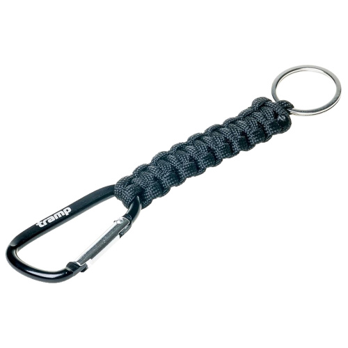 Tramp брелок паракордовый для ключей (карабин/кольцо для ключей) (черный)
